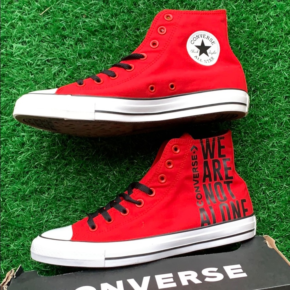 Converse CTAS Hi enamel red/black/white men’s - Picture 12 of 16